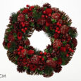 Ghirlanda con Bacche Rosse 40 Cm