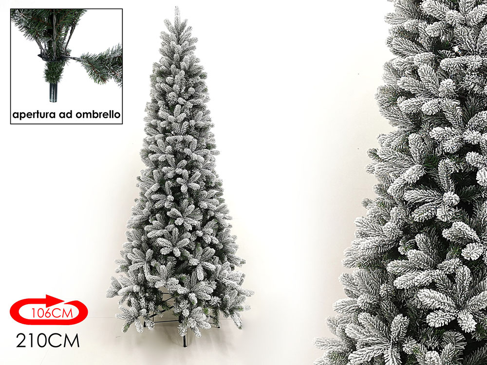 Albero di Natale Slim ETNA H 210 Cm - Blooming