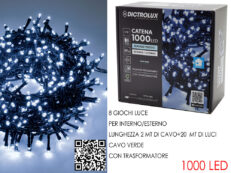 1000 Luci Led per Esterno Programmabili 3 Colori Dispobili
