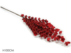 Ramo Con Fiori Rossi H 100 Cm