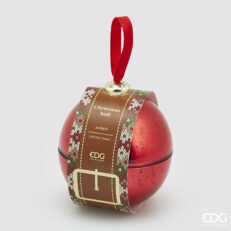 Candela Con Vetro Sfera D12 Burgundy EDG