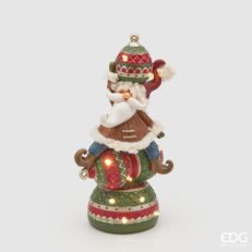 Babbo con decori e led H26 EDG