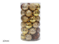 Set di 37 Palle Dorate mix da 60 MM