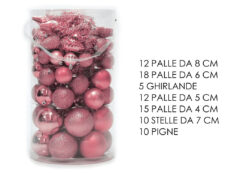 Set 82 pezzi rosa
