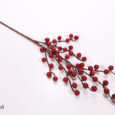 Ramo c/bacche 58cm rosso
