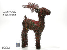 Renna verde 50 cm c/20 led