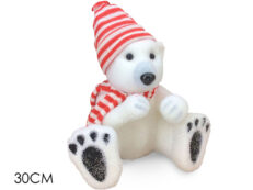Orso Con Cappello E Sciarpa Rossa