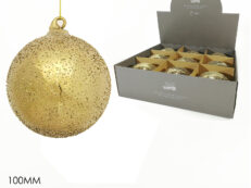 Palla Vetro 100Mm Oro in Display