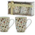 Set 2 Tazze 36Cl Decorazioni Natalizie