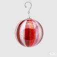 Palla Vetro Righe Glitter D10        C1  EDG