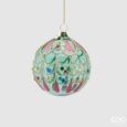 Palla Vetro Gemme-Festoni D8  2 colori EDG