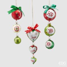 Decorazione Pendente Vetro H20 3 modelli disponibili EDG