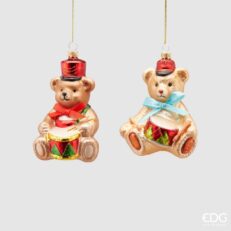 Decorazione Orsetto Con Tamburo H11 - 2 colori disponibili EDG