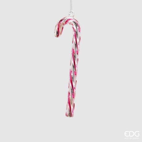 Decorazione Candycane Vetro H20            C3  EDG