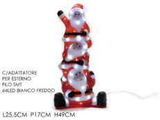 Tris Babbi Acrilico 64Led