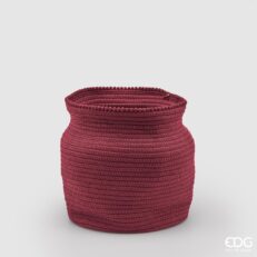 EDG Cesto Cotone C/Bordo H26 D24  - 2 Colori Disponibili