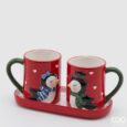 Tazza Bacio serie 2 pz Con Vassoio H12X25X12