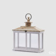 Lanterna con tetto in Legno EDG H47X42X16