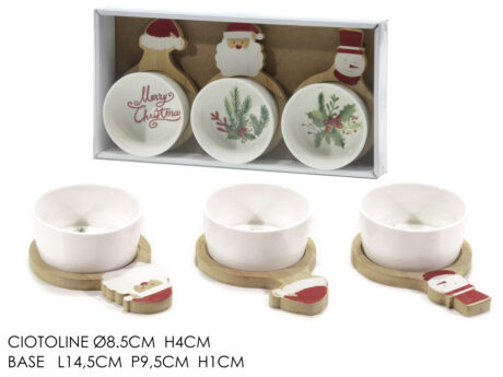 Set 3 Antipast. Nat. Su Base Bamboo