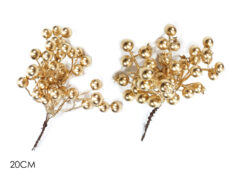 Ramo C/Bacche 20Cm Oro