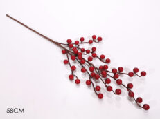 Ramo C/Bacche 58Cm Rosso