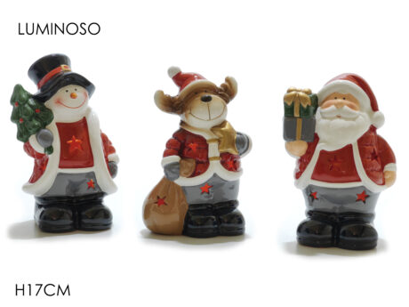 Pers. Nat. B/O Luce H17Cm 3 personaggi disponibili