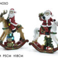 Babbo Nat, Su Dond.B/O Luce H18Cm 2Ass