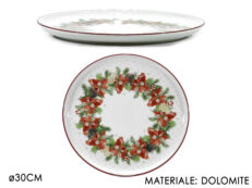 Piatto Dec.Stella Di Natale Ÿ30Cm