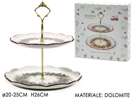 Alzatina 2 Rip. Ÿ20/Ÿ25Xh26Cm Stella Nat