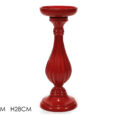 Portacandela Natalizio 28H Cm Rosso