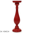 Portacandela Natalizio 34H Cm Rosso