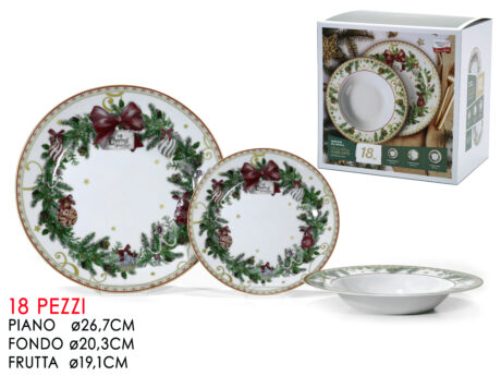 Servizio Tav.18Pz Red Ribbon Garland