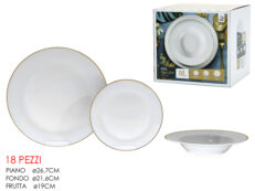 Servizio Tavola 18Pezzi Regal Gold Porcellana