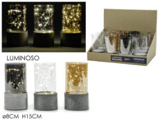 Lampada Nat. B/O Lu. H15Cm 3Ass In Disp.