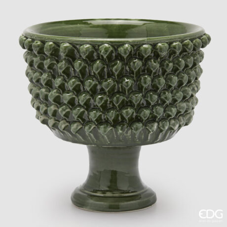 Vaso Fenice Pigna Ciotola Con Piede H.31 D.33 C4