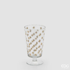 Vaso svasato EDG con piede — altezza 21 cm