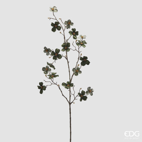 Cornus Velluto Ramo Con Foglie H.90 C5