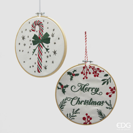 Addobbo Medaglione Ricamo 2 Ass. D.22 C5