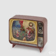 Diorama Televisore Led H.17 L.21 L.12 Musica+Mov.+Led C5