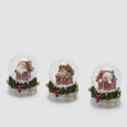 Sfera Acqua Babbo Renna Uomoneve Ghirlanda 3 Ass. H.9 D.7,5 C5