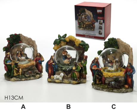 Natività con sfera — altezza 13 cm