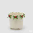 Vaso EDG Agrifoglio cilindrico con piede