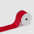 Nastro EDG in velluto rosso — rotolo da 10 m