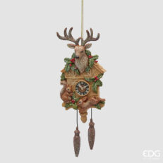 Addobbo EDG Orologio a cucù — altezza 19 cm