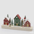 Diorama EDG Paesaggio con casette LED — altezza 16 cm