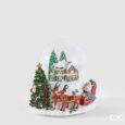 Sfera d’acqua EDG Babbo Natale in slitta con carillon