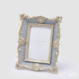 Portafoto EDG Rococò rettangolare azzurro — 24 × 19 cm
